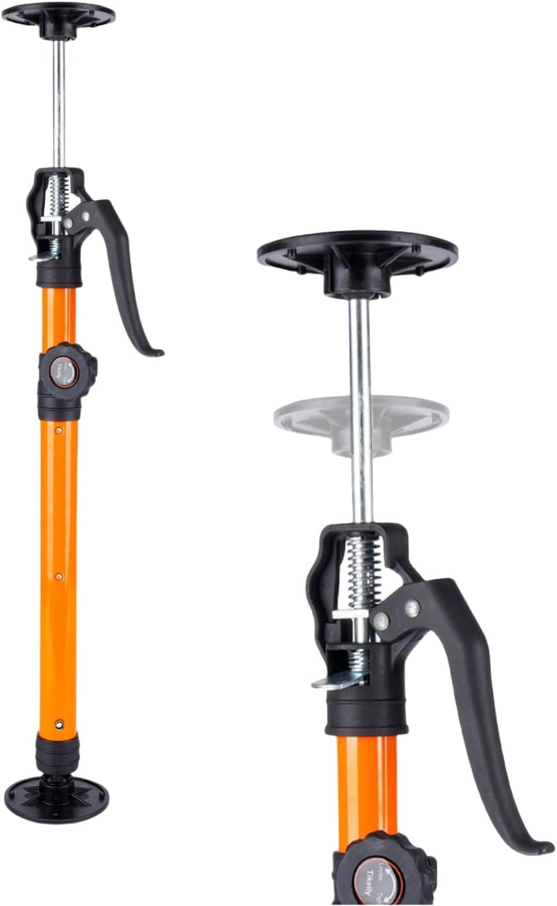 Tikelly Cabinet Jack for Installing Cabinet Support Rod 3rd Hand Support System - Adjustable Pole, Extends 19.29 to 43.30 Inches, Orange, 1 Pack - Image 1